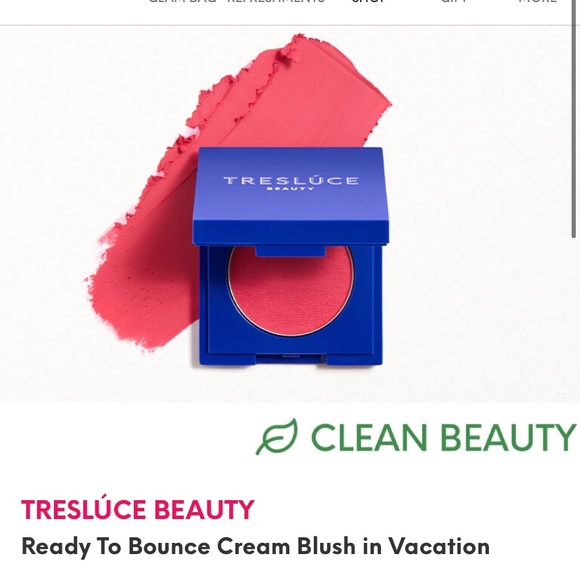tresluce beauty Other - TRESLÚCE BEAUTY Ready To Bounce Cream Blush in Vacation